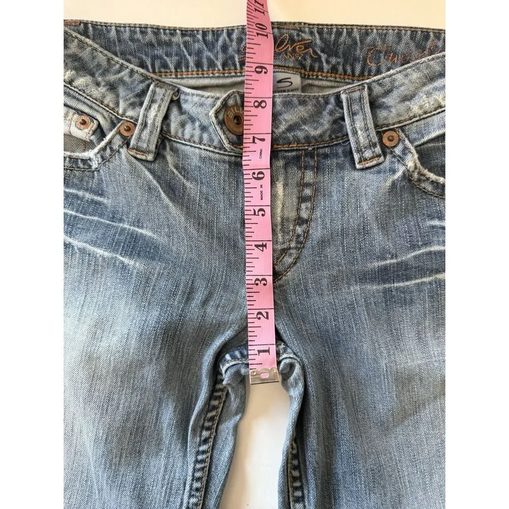 Vtg Silver Jeans Tuesday Y2K Low Rise Flare Leg Bootcut Western Stretch Size 29